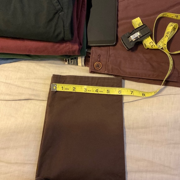 Abercrombie & Fitch super slim 31x32 burgundy pants - Picture 7 of 8